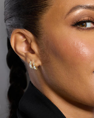 Melinda Maria The Maven Huggies White Diamondettes