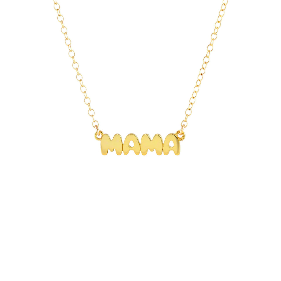 Kris Nations Mama Bubble Charm Necklace-18k Gold Vermeil, "kris nations necklace" "kris nations chill pill necklace" "mama necklace 18k gold" "kris nations chill pill"