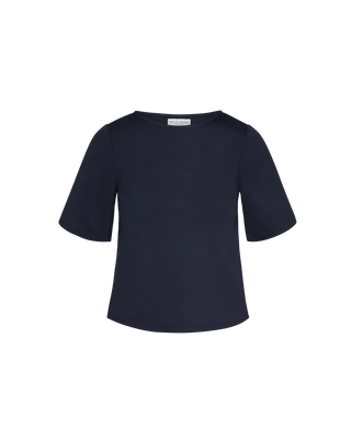 Ripley Rader Navy Ponte Knit Short Sleeve Top Extended