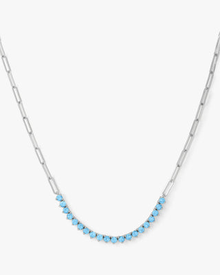 Melinda Maria Blue Opal Not Your Basic Samantha Tennis Necklace