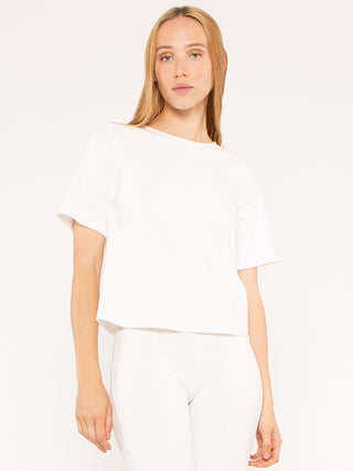 ripley radar off white ponte knit short sleeve top extended