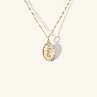 Zahava Heirlooms Olive Branch Small Token Necklace