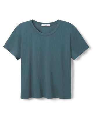 Perfect White Tee Harley Cotton Boxy Crew Tee Slate