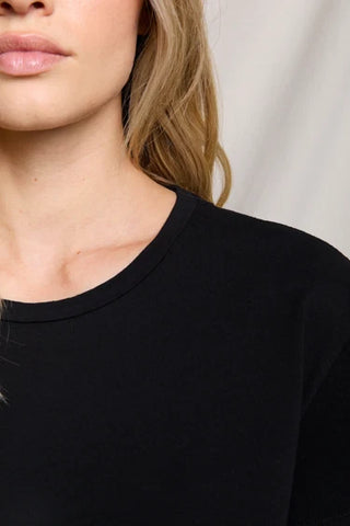 Perfect White Tee Harley Cotton Boxy Crew Tee True Black