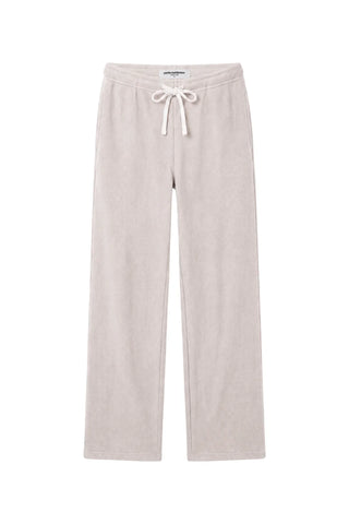 Perfect White Tee Zadie Waffle Knit Pant Oatmeal. Product shot on white background.