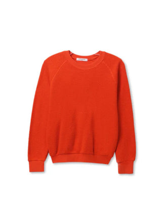 Perfect White Tee Ziggy Reverse Fleece Shrunken Crew Neck Sweatshirt Tomato