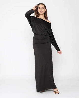 Ripley Rader Black Jersey Cool Girl Dress