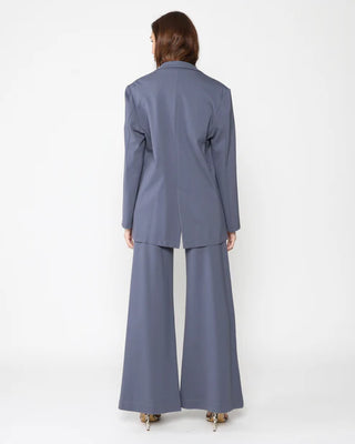 Ripley Rader Sea Blue Ponte Knit Oversized Blazer