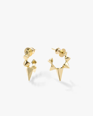 Melinda Maria, Melinda Maria earrings, Jewelry, Melinda Maria Gold Hoops, Accessory, Fine jewelry, Gold Earrings, Spiked earrings, Earring