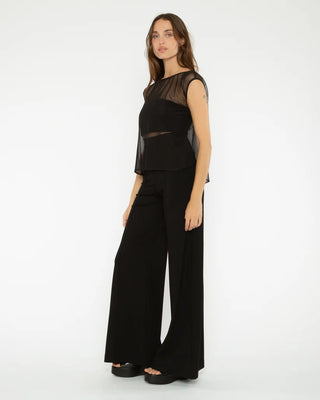 Ripley Rader Black Mesh Lounge Tank