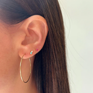 EF Collection Double Treasure Stud Earring, "ef collection studs" "ef collection diamond ear cuff" "ef collection earrings" "ef collection earrings sale" "ef collection ear cuff"