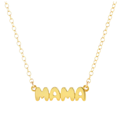 Kris Nations Mama Bubble Charm Necklace-18k Gold Vermeil, "kris nations necklace" "kris nations chill pill necklace" "mama necklace 18k gold" "kris nations chill pill"