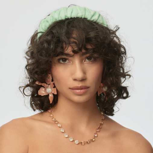 Lele Sadoughi Shell Pink Candy Crystal Necklace