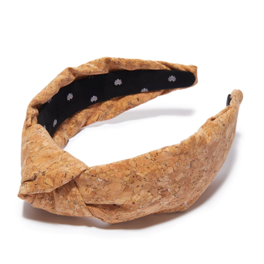 Lele Sadoughi Gold Cork Knotted Headband