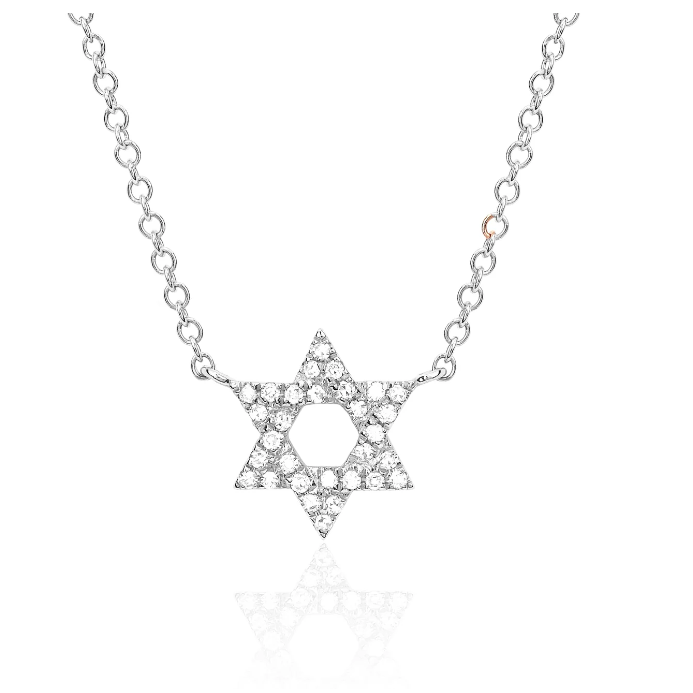 ef collection star of david necklace, jewish star necklace, ef collection jewish star necklace, star of david necklace