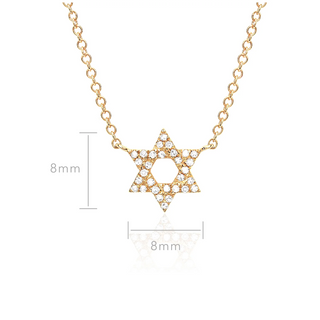 ef collection star of david necklace, jewish star necklace, ef collection jewish star necklace, star of david necklace