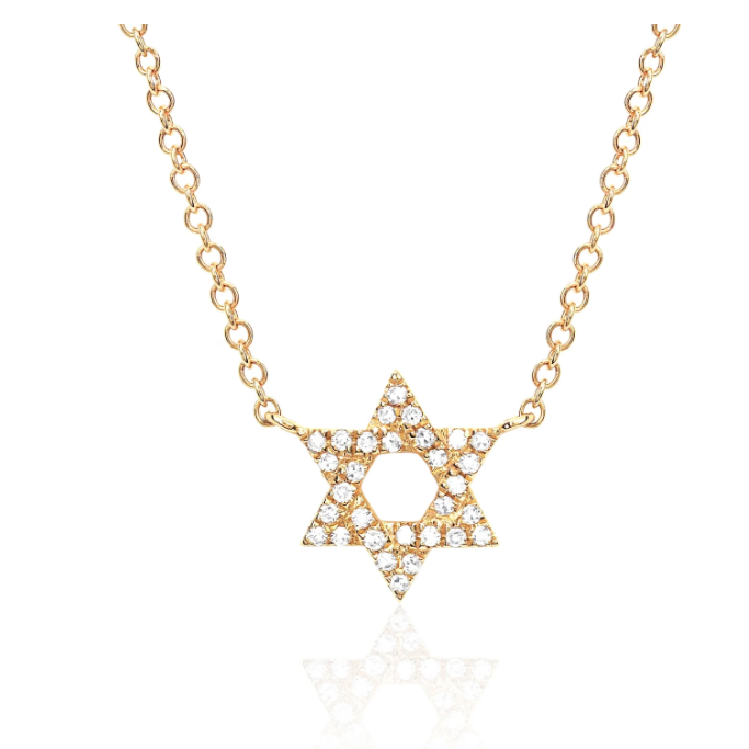 ef collection star of david necklace, jewish star necklace, ef collection jewish star necklace, star of david necklace