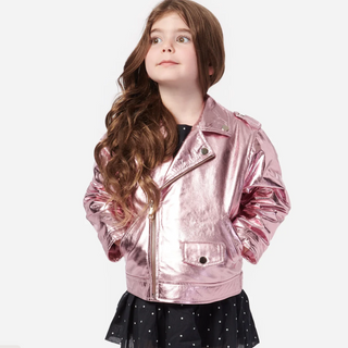 cami nyc kali genuine leather jacket rose gold, cami nyc kids, kali motorcycle jacket, kali leather jacket