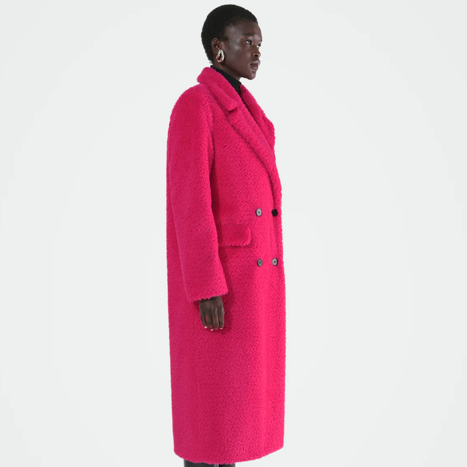 apparis jacket, apparis coat, apparis astrid shocking pink