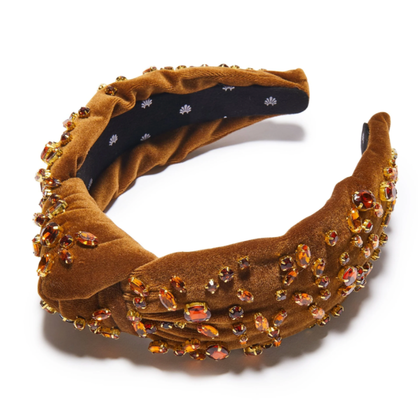 Lele Sadoughi Walnut Mixed Crystal Knotted Headband, Lele sadoughi, Lele sadoughi headband, Lele sadoughi jewelry, Lele Sadoughi accessories