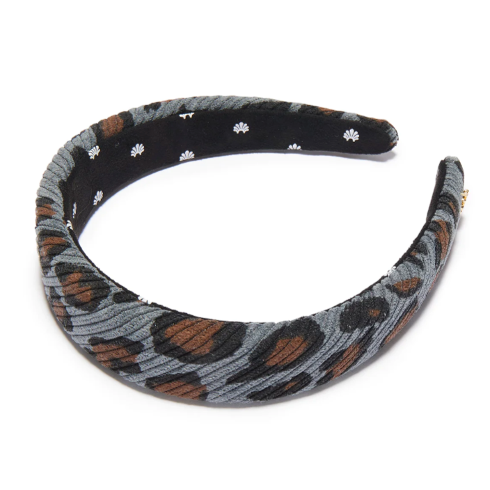 Lele Sadoughi Midnight Leopard Corduroy Alice Headband, Lele sadoughi, Lele sadoughi headband, Lele sadoughi jewelry, Lele Sadoughi accessories