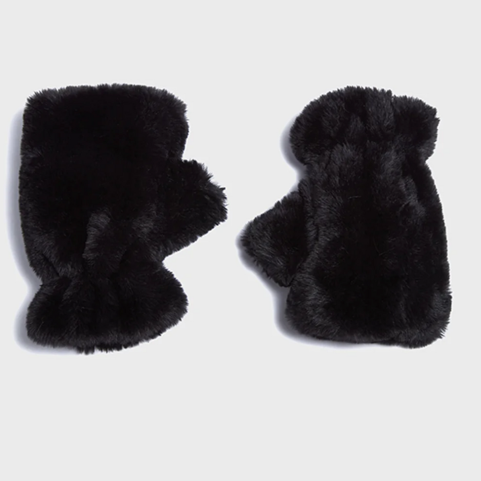 apparis ariel fingerless gloves noir