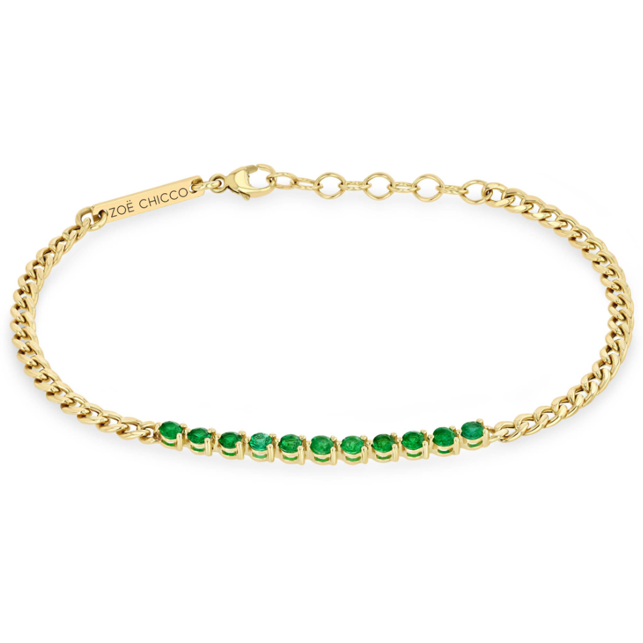 zoe chicco, zoe chicco emerald tennis bracelet