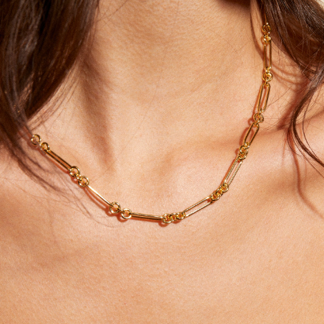 Zahava Heirlooms Esme Paperclip Chain Necklace