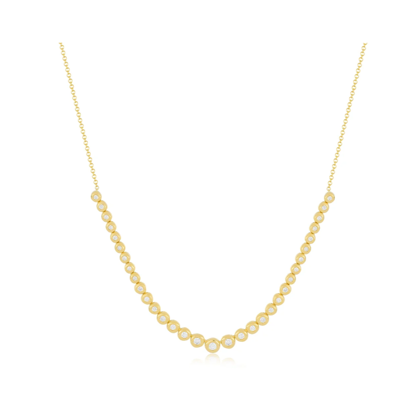ef collection graduated diamond pillow necklace