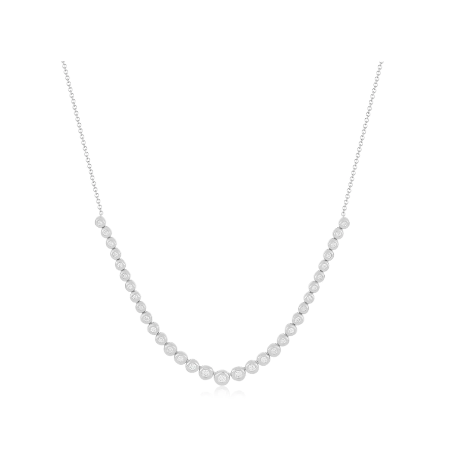 EF Collection Graduated Diamond Pillow Necklace