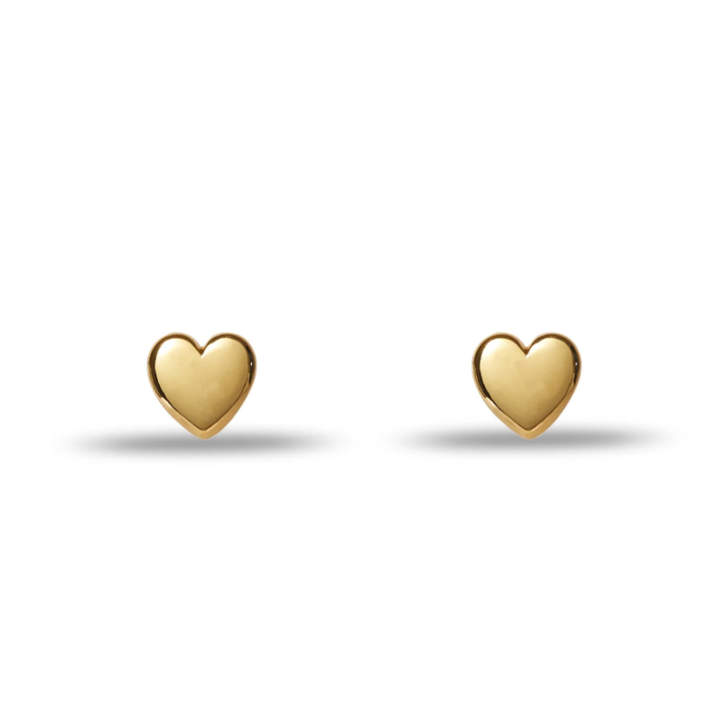 Lele Sadoughi Gold Mini Heart Stud Earring