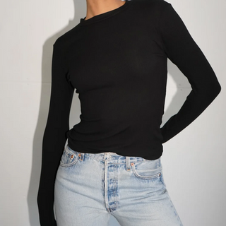 lna dalston ribbed long sleeve, lna clothing, lna long sleeve