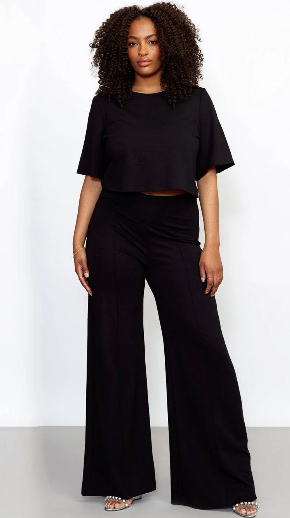 Ripley Radar Ponte Knit Wide Leg Pant