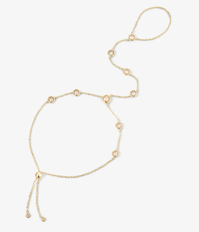 Melinda Maria, Melinda Maria Jewelry, Fashion Jewelry, Bracelets, Gold hand chain