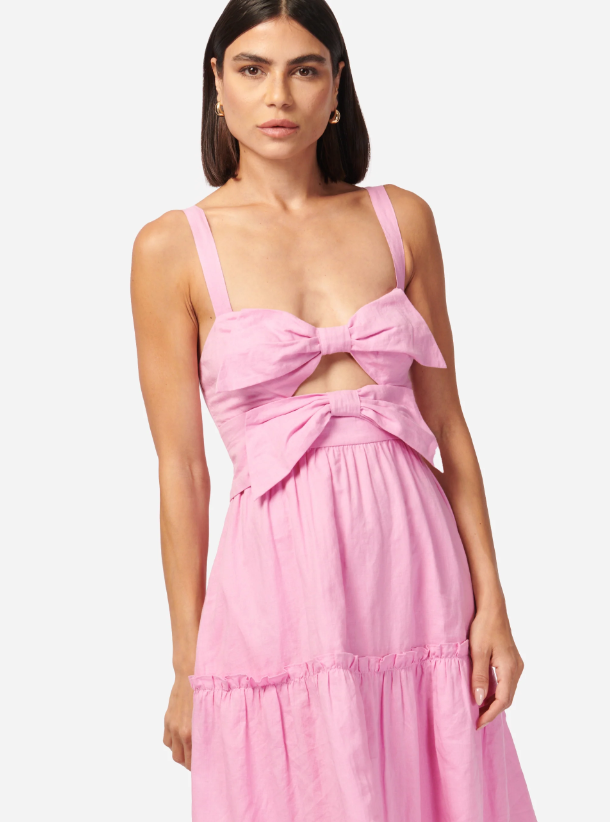 Cami NYC, Cami NYC Summer Dresses, Cami NYC Spring dresses, Cami NYC pink dresses, Cami NYC Midi dresses, Cami NYC long dresses, Cami NYC Summer night dress, Pink dresses, Cami NYC Kaylyn Dress Fondant, Cami NYC Fondant dress