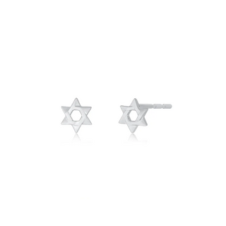 EF COLLECTION Star of david earrings, star of david jewelry, gold jewelry, Ef Collection gold jewelry, Ef collection earrings, gold earrings, small earrings, star of david earrings