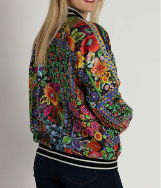 Johnny Was Tasha Bomber Jacket (Reversible) Brush