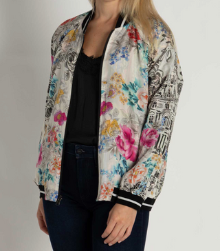 Johnny Was Tasha Bomber Jacket (Reversible) Brush