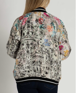 Johnny Was Tasha Bomber Jacket (Reversible) Brush