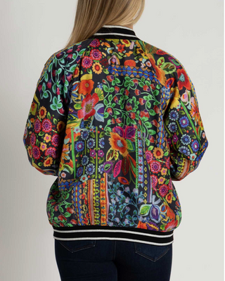 Johnny Was Tasha Bomber Jacket (Reversible) Brush