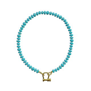 Spicy Dan Stella Necklace, turquoise beaded necklace