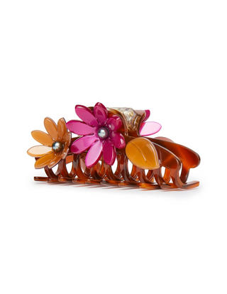 Lele Sadoughi Rust Petunia Claw Clip