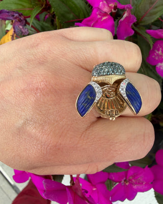 Three Stories Sacred Scarab Poison Ring