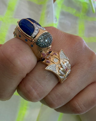 Three Stories Sacred Scarab Poison Ring