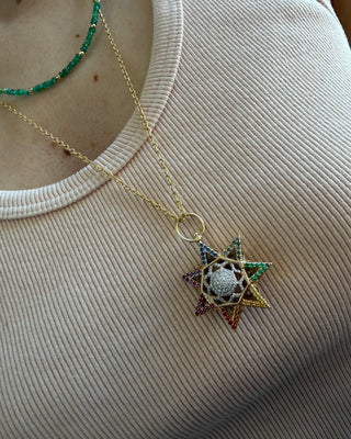 Three Stories Seven Wishes Star Lantern Pendant
