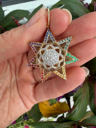 Three Stories Seven Wishes Star Lantern Pendant