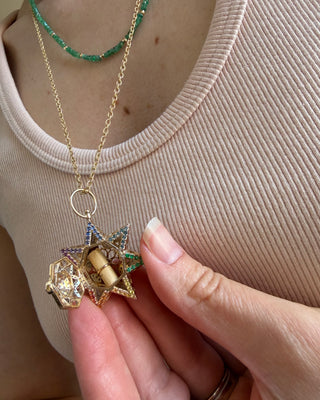 Three Stories Seven Wishes Star Lantern Pendant