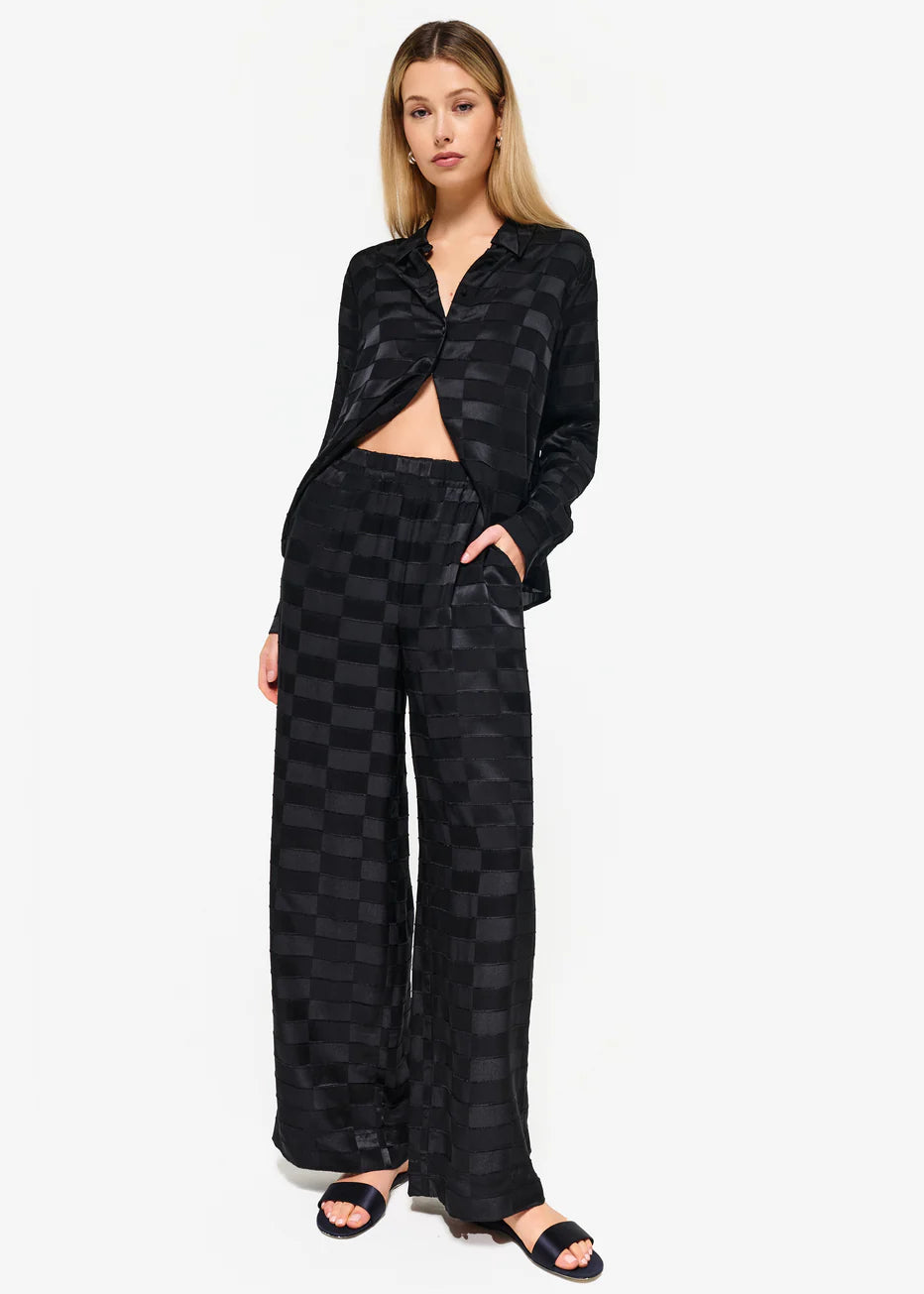 Cami NYC Medina Pant black, black Pants, Cami NYC black pants, Medina Pant, Cami NYC going out pants, Cami NYC BLACK, sets, Cami NYC sets, flowy black pants, relaxed pants, cami nyc yael top, black wide leg pant, going out pants