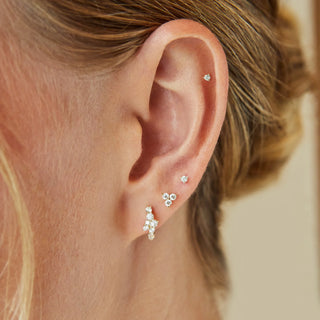 EF Collection Diamond Trio Stud Earring