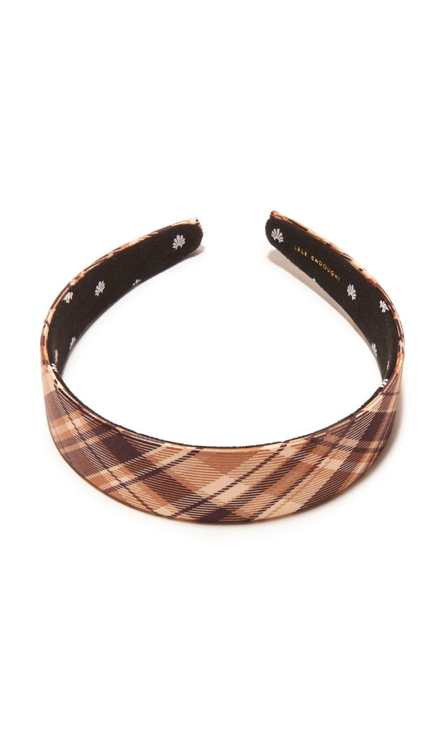 Lele Sadoughi Hickory Plaid Printed Bessette Headband,, Lele sadoughi, Lele sadoughi headband, Lele sadoughi jewelry, Lele Sadoughi accessories,